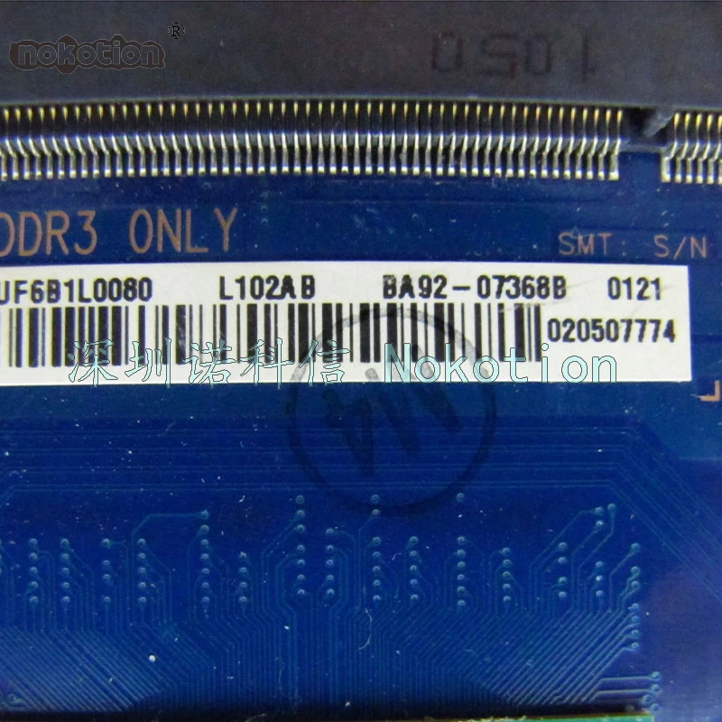 NOKOTION BA92 07368A 07368B ноутбук Morherboard для Samsung Q430H Main Board I5 480M DDR3 работает|laptop board|main board