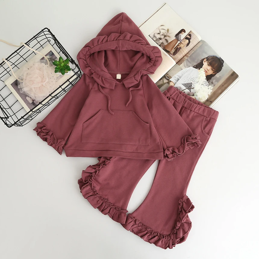 Розничная продажа новый модный хлопковый повседневный комплект для маленьких