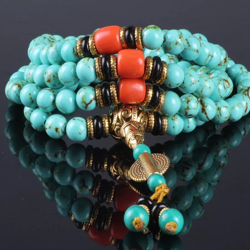 Женский браслет Sennier с бусинами из натурального камня 8 мм 108|natural stone beads bracelet|bead