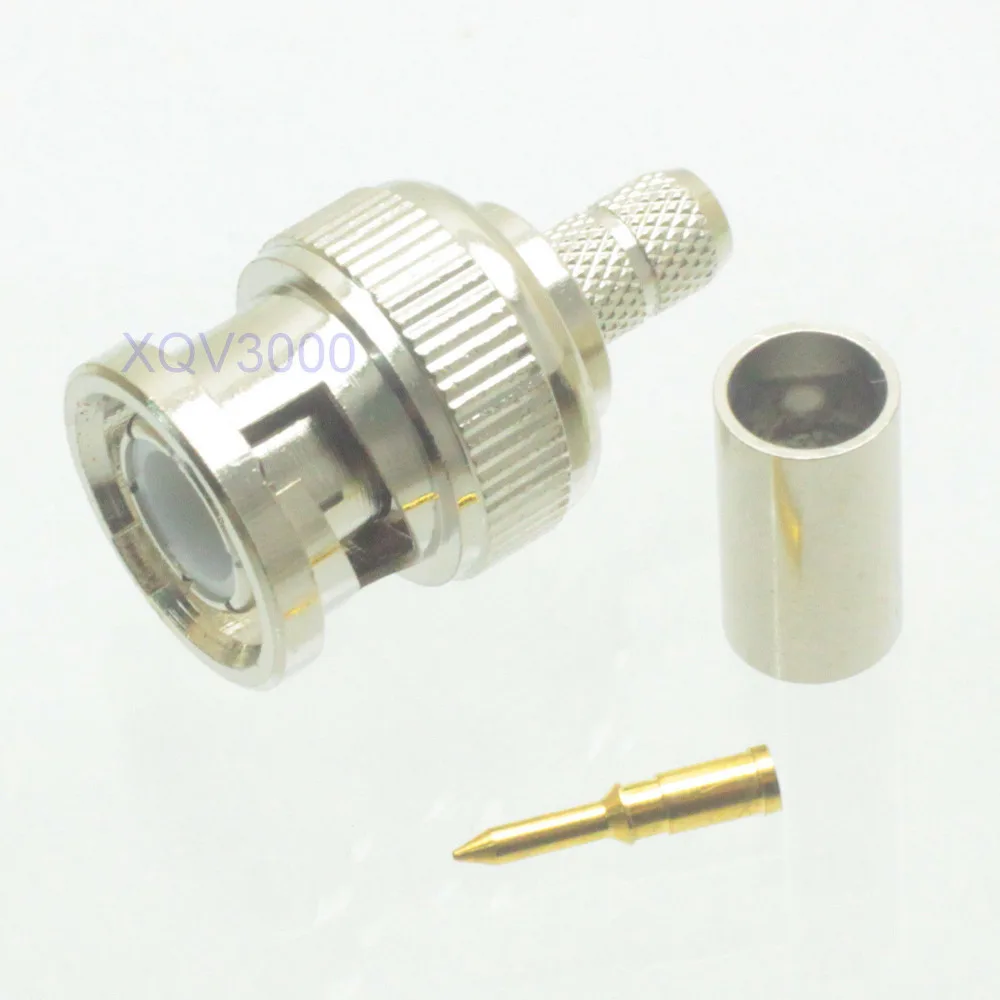 1pce коннектор BNC контактный штекер crimp для RG58 RG142 LMR195 RG400 RF коаксиальный|pin connectors|pin