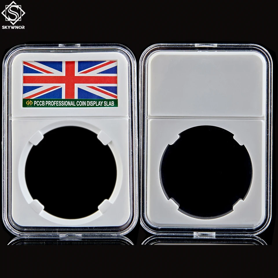 

10PC UK Hard Coin Holder Capsules Clear Case Box for Coin Collection Protector (31mm-41mm)
