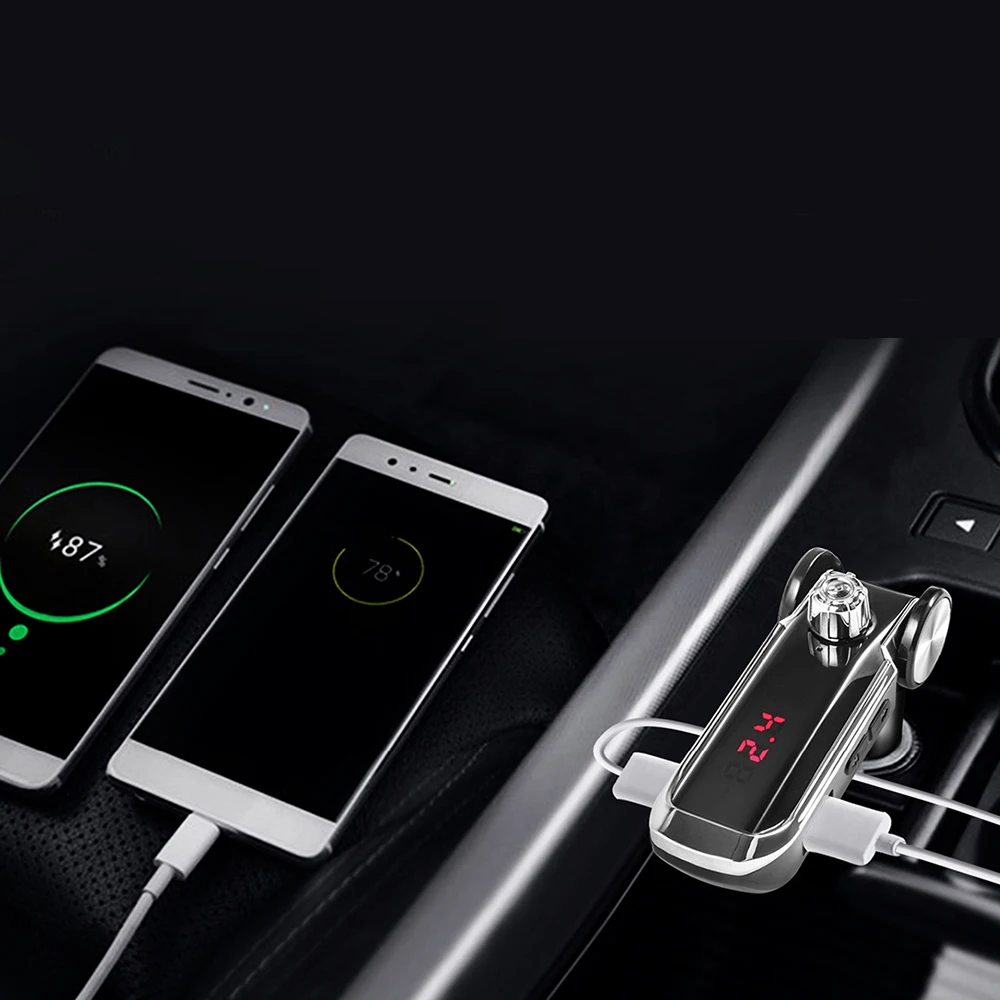 Автомобильный Беспроводной Bluetooth MP3 плеер FM передатчик свободные руки Радио