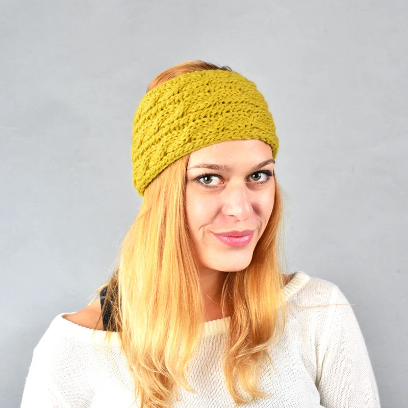 

Knitted Stretch Twist Headband Turban Fashion Casual Girl Band Head Winter Warmer Wrap Headwear Cute Female Hair Accessories