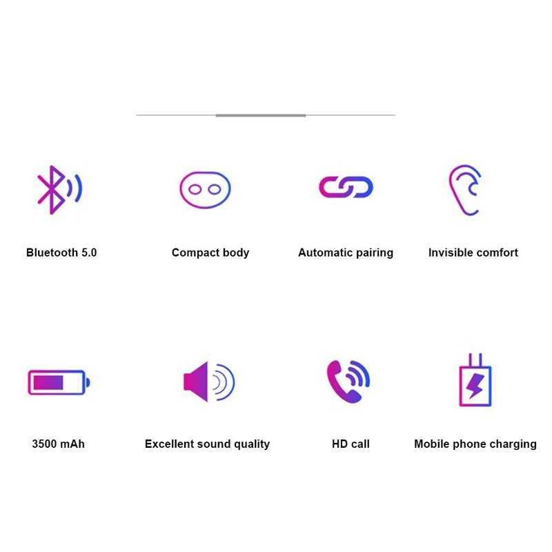 Bluetooth наушники Беспроводные спортивные в ухо мини стерео 5 0 Водонепроницаемая