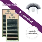 Высококачественные норковые ресницы для наращивания, оптовая продажа, 5 чехловпартия, Индивидуальные ресницы для макияжа, инструменты для красоты