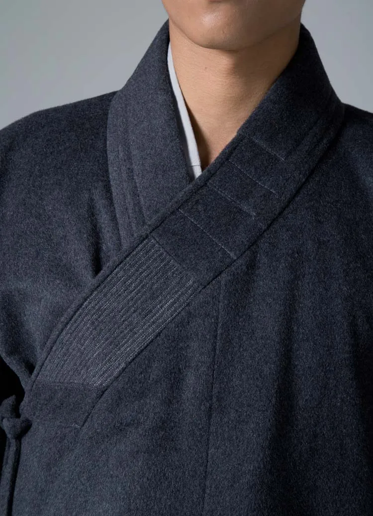 Костюм дзен монах зимнее шерстяное пальто кунг фу гоwnбуддистская форма для