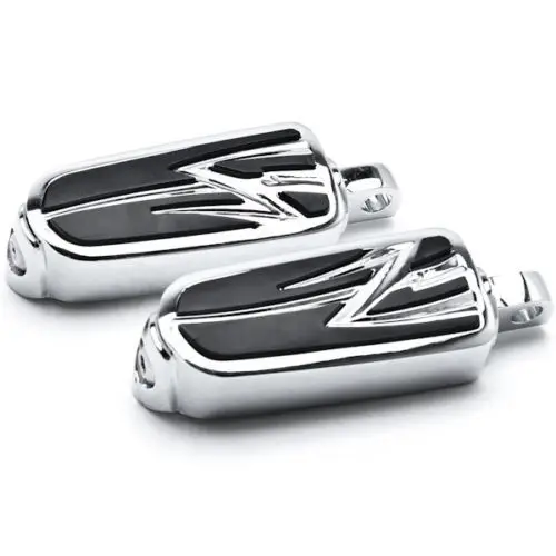 

2x Chrome Motorcycle Foot Pegs Male Peg Style Footpeg Mount Footrest Pedals For Harley Dyna Electra Glide Touring Bobber