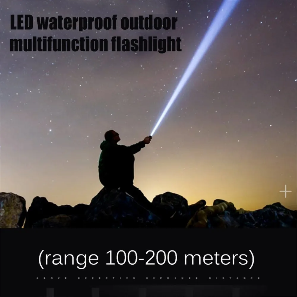 Портативный светодиодный фонарик многофункциональный фонарь водонепроницаемый