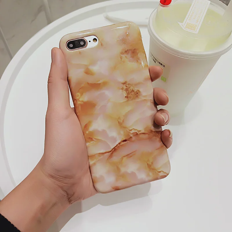 Мраморные чехлы для телефонов Samsung Galaxy S8 S9 Plus глянцевый мягкий силиконовый чехол