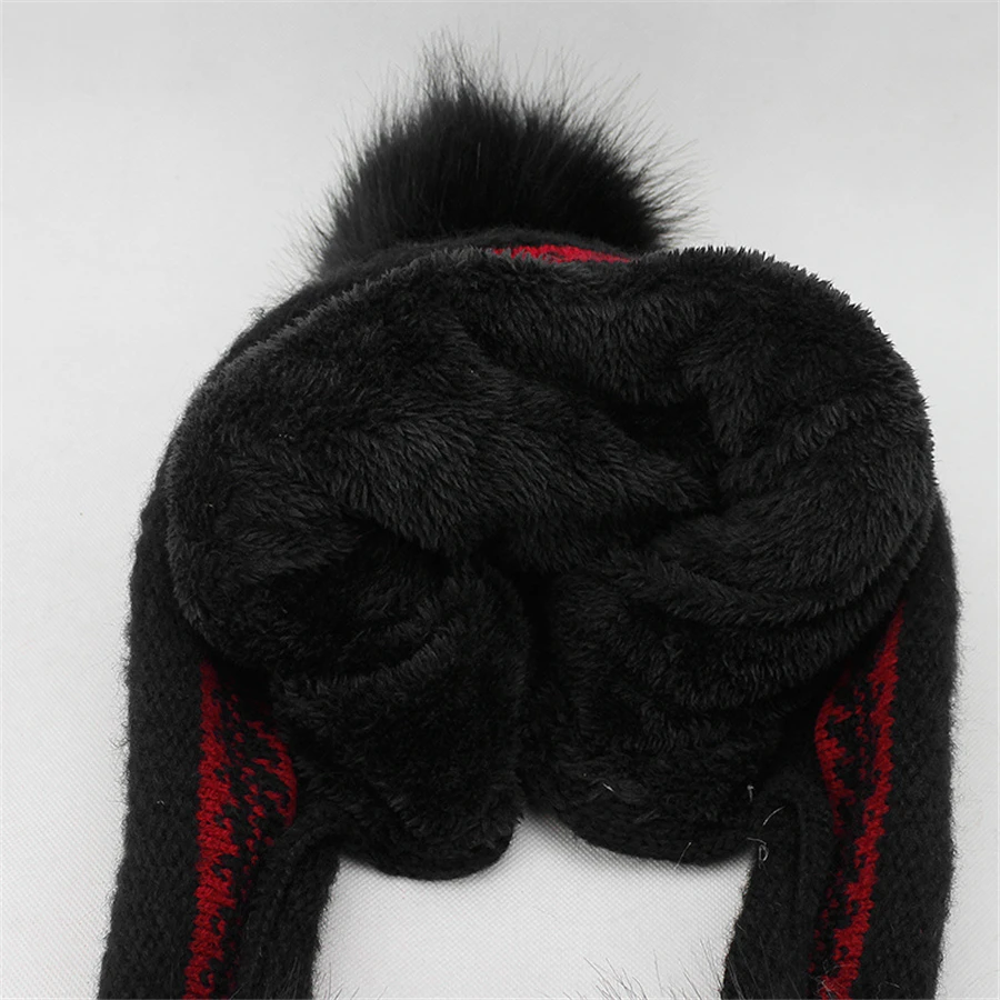 Комплект из 2 вязаных шапок женские зимние шапочки для волос теплые шапки с