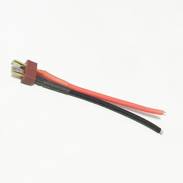 

1PC T Plug Male Connector Silicone Wire cable 10CM long 12AWG lead for RC