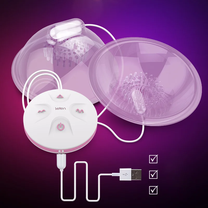 Вибратор для сосков с языком 10 режимов Женский Стимулятор массажер насосом