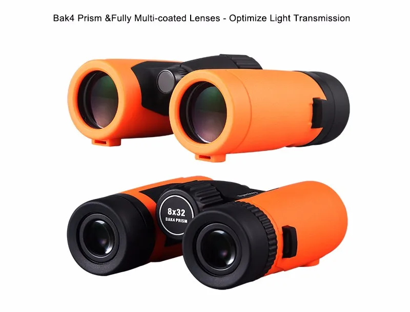 Eyeskey 8x32 бинокль для охоты компактный бинокль многоцветный телескоп с призмой Bak4 походный бинокль товары для охоты