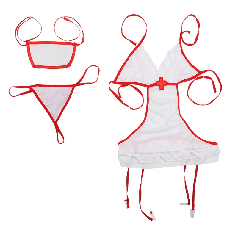 4 стиля униформа медсестры женское сексуальное белье для ролевых игр нижнее