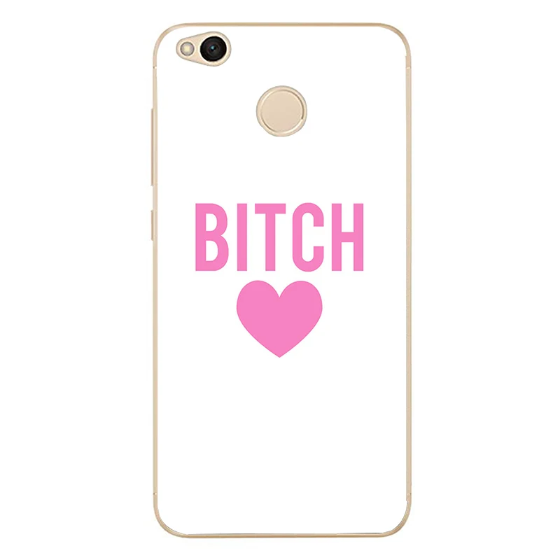 Quotes hi bitch Cover Soft Silicone TPU Phone Case For redmi4A 4X 5 5a 5Plus note4 for xiaomi4 6X 8 note3 miX2S | Мобильные телефоны