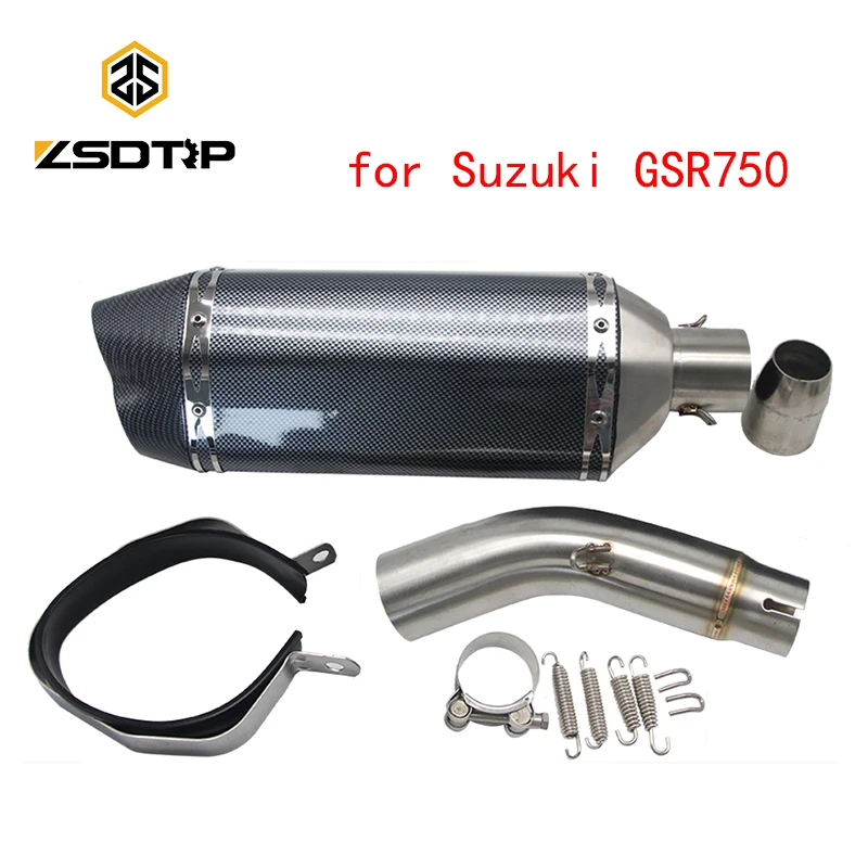 

ZSDTRP для Suzuki GSR 750 Escape Slip on мотоцикл AK глушитель выхлопной трубы и система звеньев