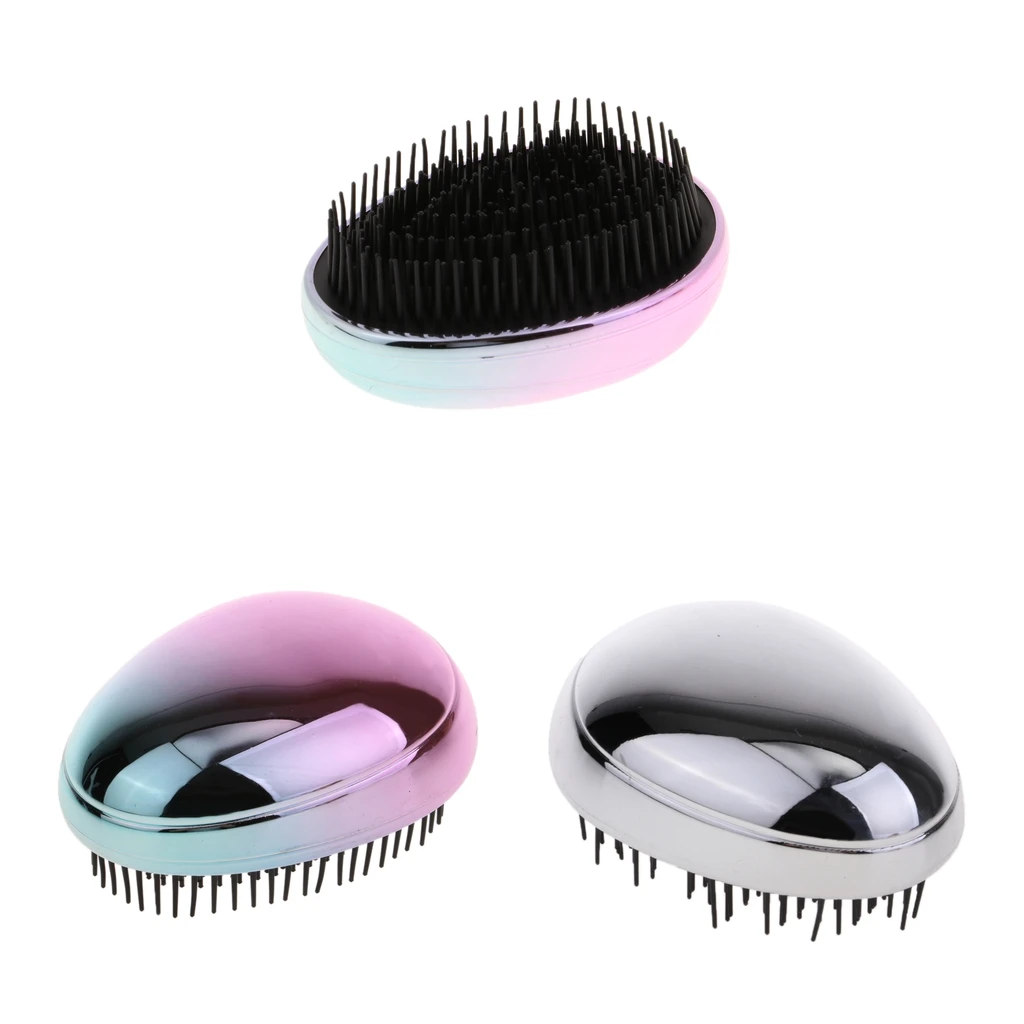 

Egg Shaped Detangling Brush Hairbrush Scalp Massage Comb for All Kinds of Hair, No More Tangles
