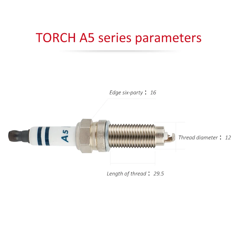 Цельнокроеное платье Китай факел свечи платины автомобильная свеча Glow TORCH A5 для