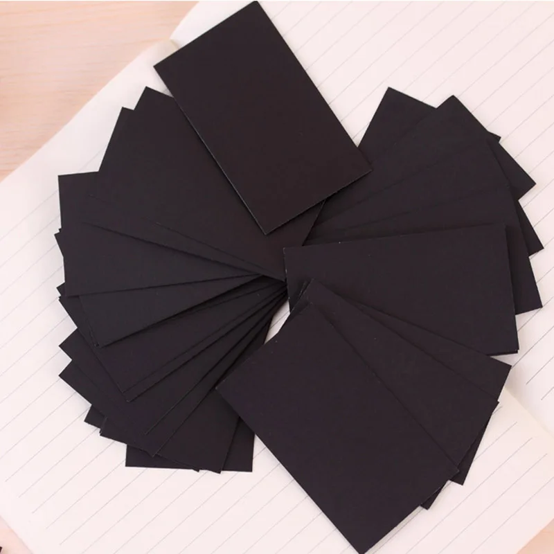 100 шт./лот сделай сам черные и белые бумажные поздравительные открытки для