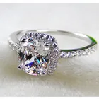 Обручальное кольцо из стерлингового серебра 3 карата с бриллиантами в форме мечты, идеальный подарок на день рождения для влюбленных, Стерлинговое золото