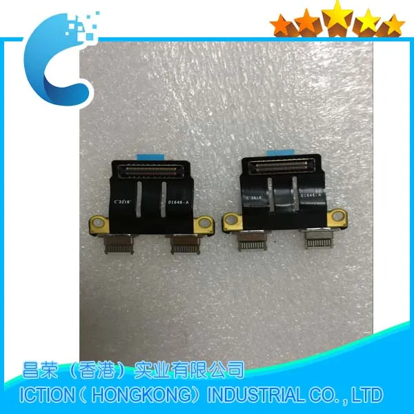 Новый 821 01646 02 для Macbook Pro Retina 13 &quot15&quot A1989 A1990 Тип C USB зарядки DC IN Мощность Jack Разъем