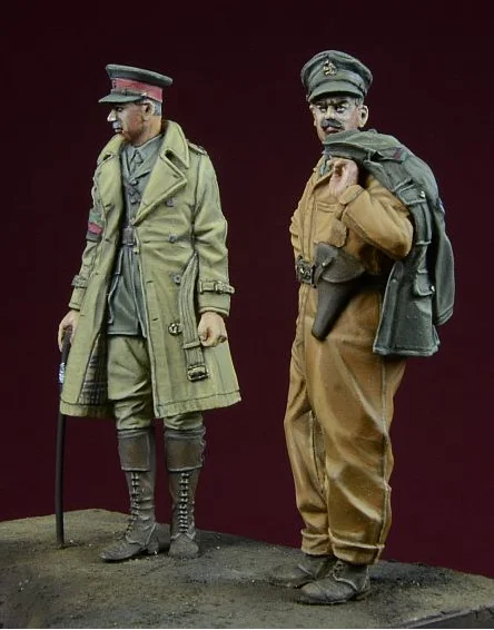 1/35 фигурки из смолы, модель, наборы Второй мировой войны, британский танковый солдат, 2 фигурки, неокрашенные