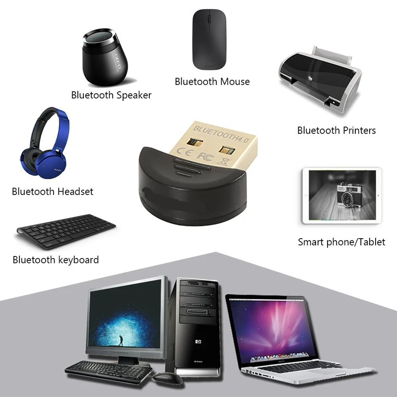 Беспроводной USB Bluetooth 4 0 адаптер ключ Музыкальный звуковой приемник передатчик