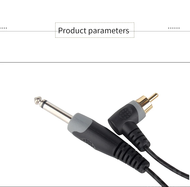 YI88in медь RCA татуировки Клип шнур черный мягкий силиконовый правый угол L тип провода коннектора для роторной татуировки машины питания