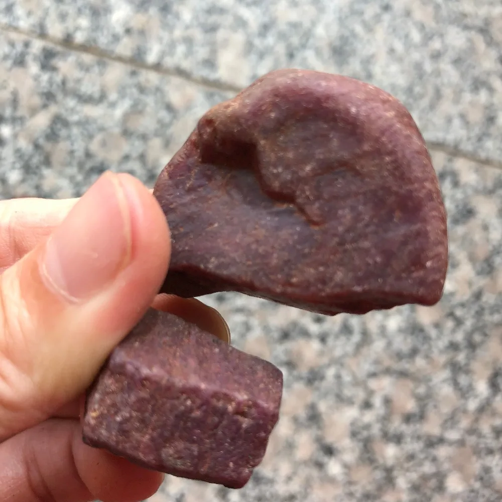

100g large Natural Purple Red Corundum Crystal Rough Specimen Madagascar Specimen healing crystals for jewelry making