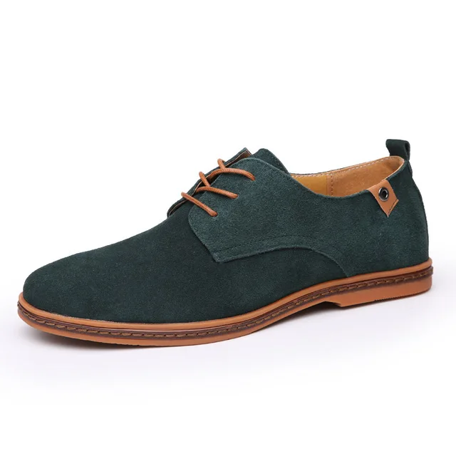 Мужская повседневная обувь; zapatos hombre; оксфорды; Мужская обувь; ; сплошной цвет дышащий; высокое качество; модная удобная мужская обувь на шнуровке - Цвет: Green