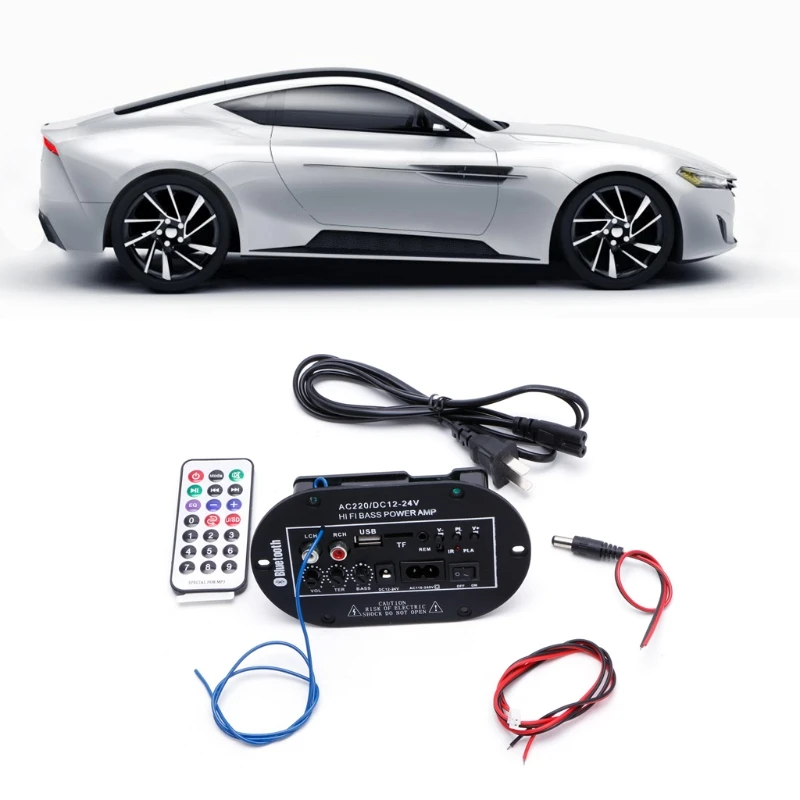 30 Вт Автомобильный Bluetooth Сабвуфер Hi-Fi усилитель басов доска аудио TF USB 220 В/12 В/24 В