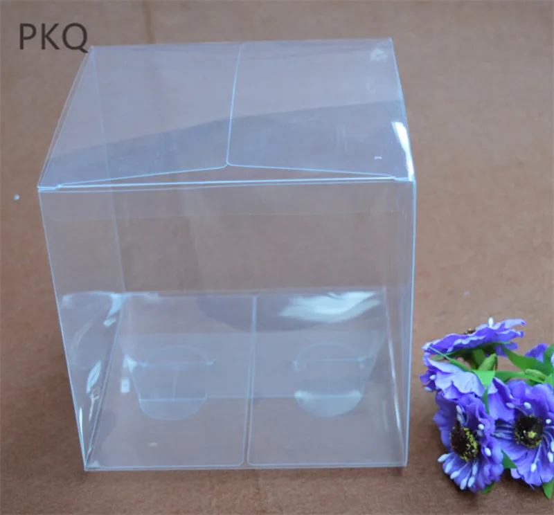 50pcs 15 sizes Wholesale Square Plastic Gift Box Transparent Dolls/Toys Display Clear PVC Chocolate/Candy Wedding Decor | Дом и сад