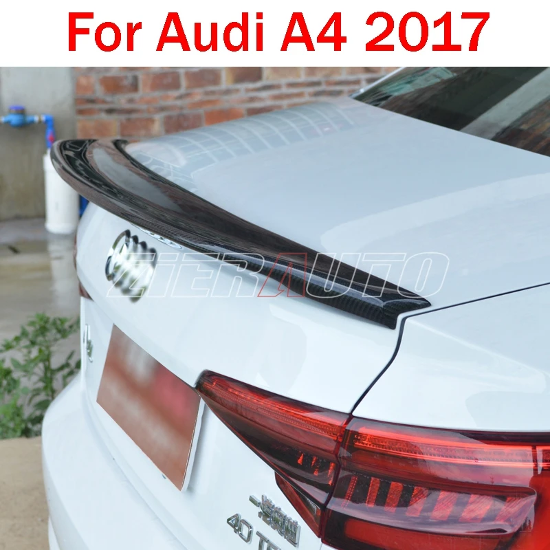Задний спойлер из углеродного волокна для Audi A4 B9 2017 C Style Wing|carbon fiber rear spoiler|rear spoilerfor