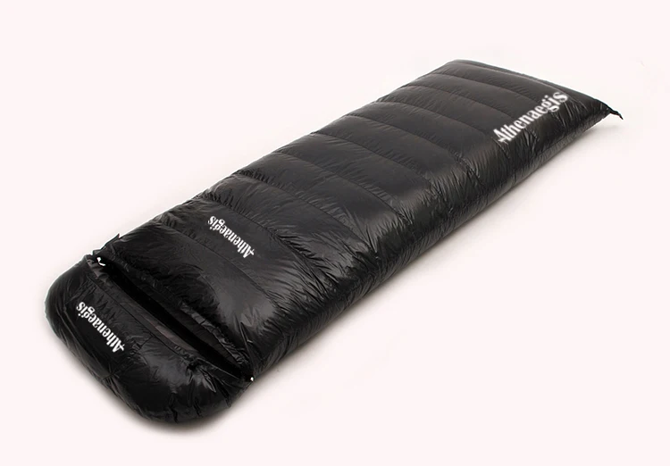 Black 3000g Супер теплый белый гусиный пух 2200 г/2500 г/2800 г/3000 г наполнение может быть наращенный спальный мешок зимний спальный мешок Saco De Dormir - Цвет: Black 3000g