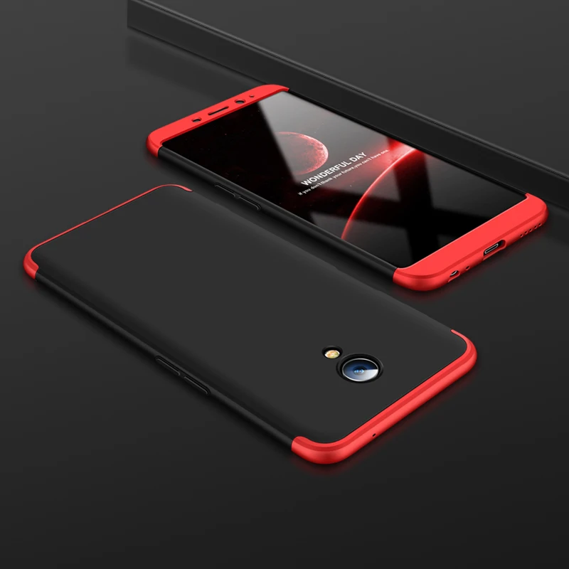 3 in1 Hybrid PC Back Cover For MEIZU S6 M6s Removable 360 Full Protection Plastic Hard Case for Meizu M6S Coques Fundas |