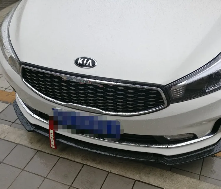 Для KIA K3 Форте переднего бампера Защита выхлопного отверстия для KIA K3 Форте тела набор бампер задний Лопата задний спойлер черный
