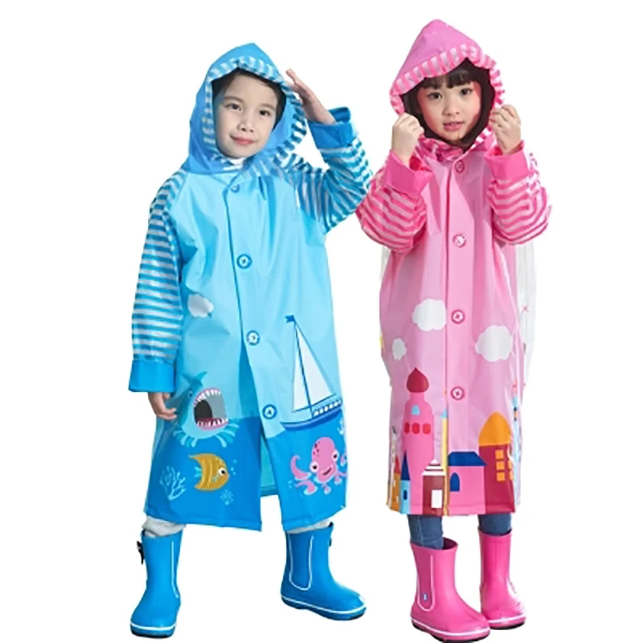 Уличный плащ-дождевик для пеших прогулок Детский дождевик Непромокаемое пальто