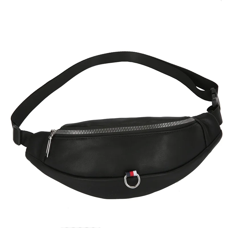 Black Waist Packs Женская поясная сумка, женская черная поясная сумка, белая поясная сумка, высокое качество, ПУ, водонепроницаемая сумка, ремень, Дамская мода, для хранения, Babanka - Цвет: Black Waist Packs