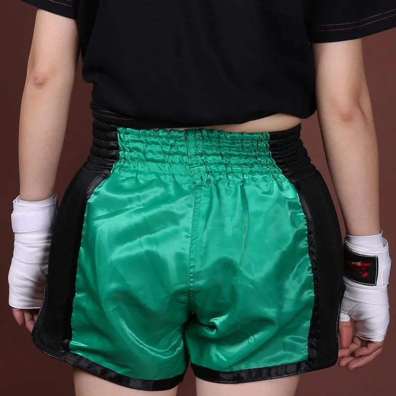 Мужские дышащие боксерские шорты MMA muay, спортивные дышащие шорты Sanda, одежда тайская, детские шорты для кикбоксинга