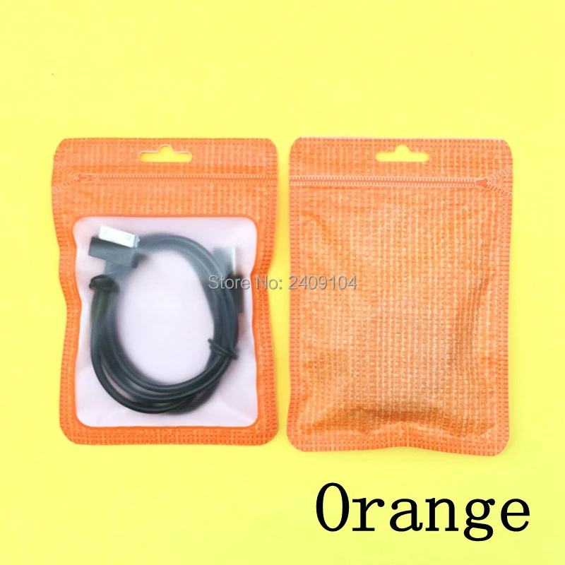 5000 шт цветная молния Розничная упаковка пакет сумки для iphone x 8 7 6 кабель earpod samsung