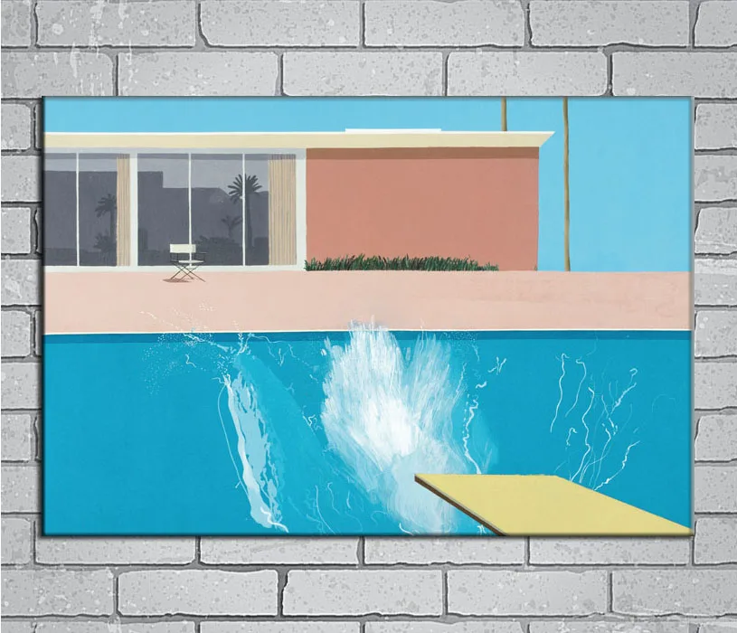 David Hockney большой светильник холст на заказ постер 24x36 27x40 дюймов домашний декор