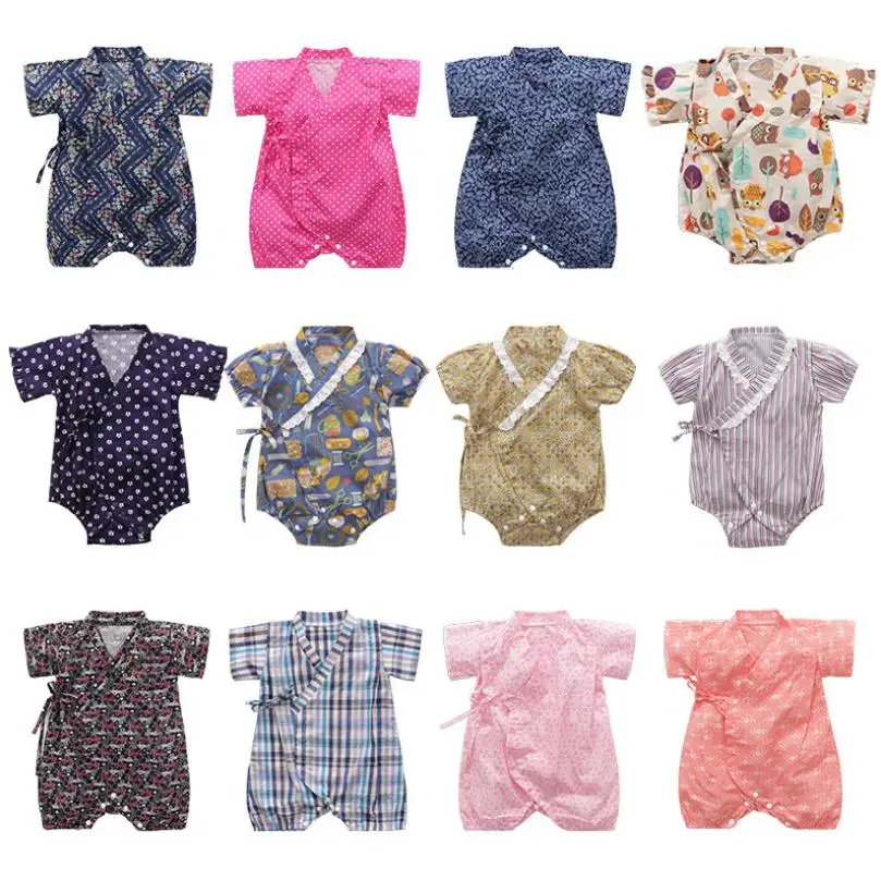 

Kimono Newborn Baby Boys Girls Clothes Japanese Style Kids Rompers Pajamas Robes Bathrobe Uniform Clothes Infants costume Y833