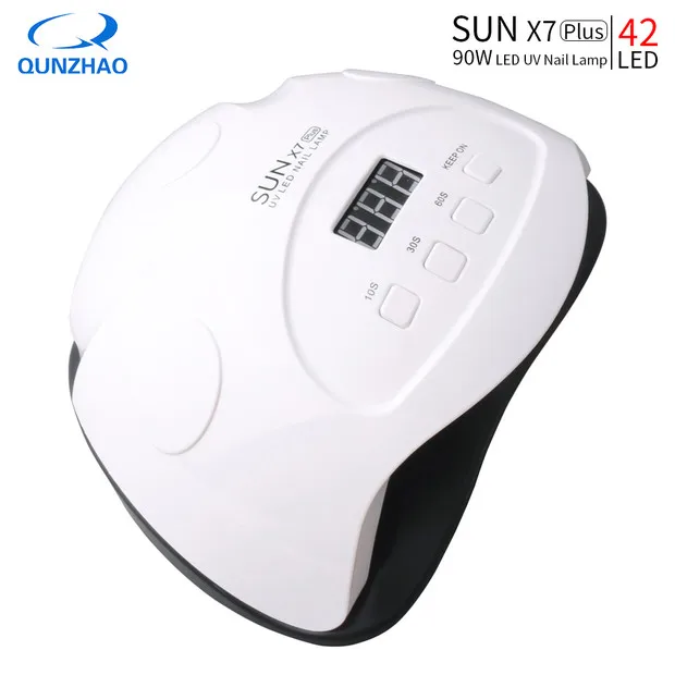SUN X7 Plus УФ светодиодный светильник для ногтей сушилка 90 Вт 42 светодиодный s ледяная лампа для маникюра гелевая лампа для ногтей сушильная лампа для гелевого лака инструменты для ногтей