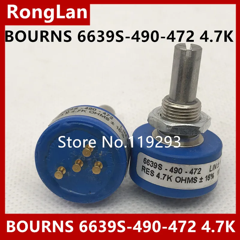 [BELLA] Фирменная Новинка США BOURNS 6639S 490 472 4 7 к проводящий пластиковый потенциометр с
