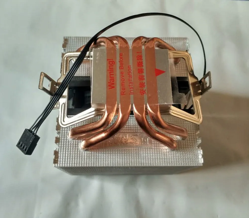 4 6 тепловым стержнем heat pipe Процессор кулер Intel 775/1150/1151/1155/1156/1366 2011 AMD 4pin dual-башня охлаждения 9 см вентилятор светодиодный светильник