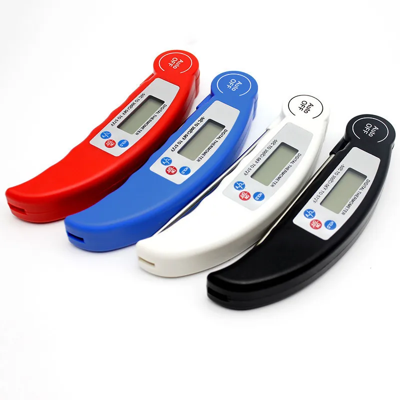 Digital Cooking Water Oil Tools Instant Read Probe Thermometer Foldable Food BBQ Meat Oven Folding Kitchen Thermometer Grill