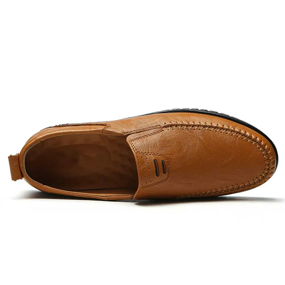 Men Casual Shoes Leather Slip-on Breather brand Designer High Quality Comfortable Summer Sapato Masculino | Обувь
