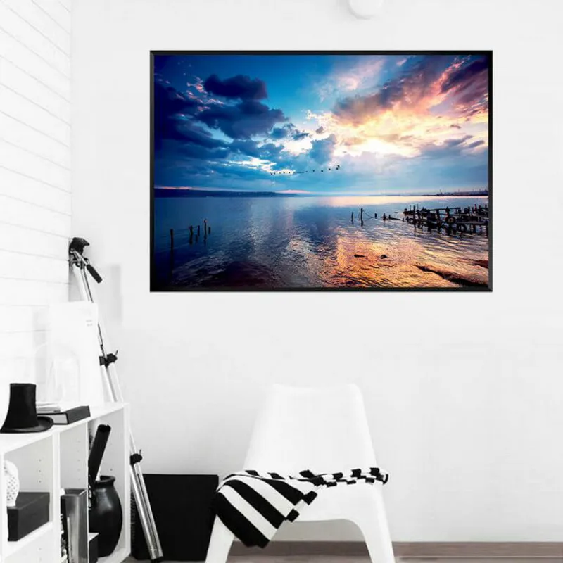 3d настенная бумага на заказ шелковая для стен фрески фон небо вода пейзаж спальня