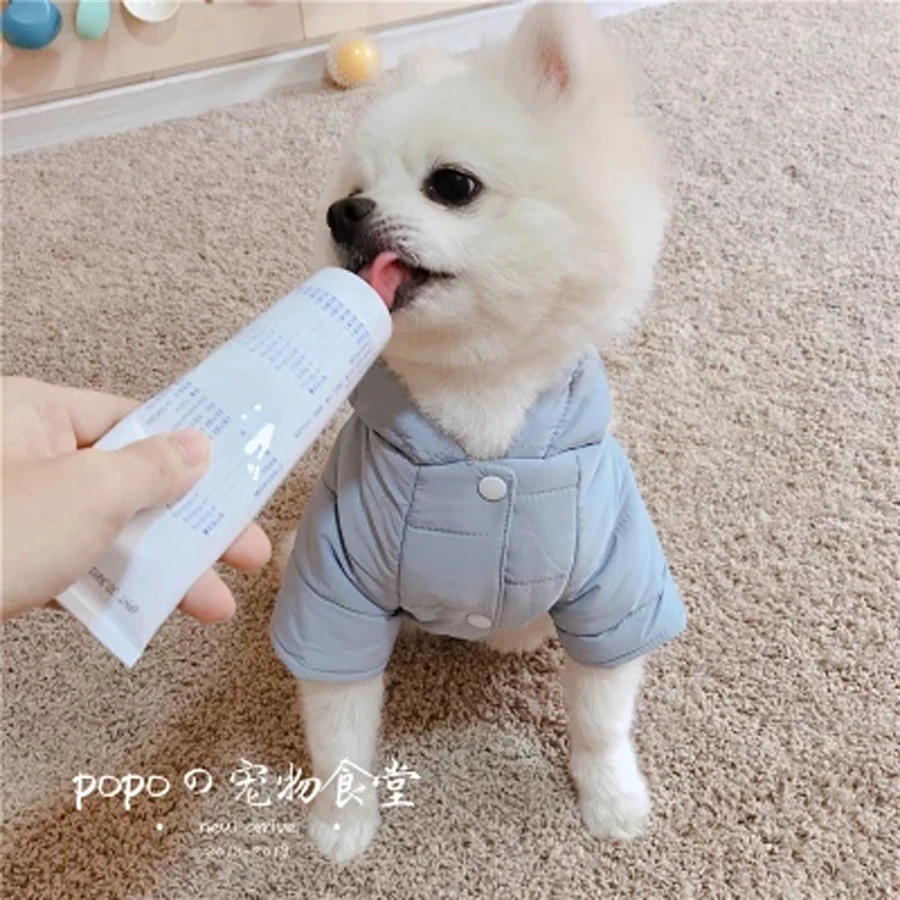 Warm dog clothes for small dogs winter coats cachorro hoodies french bulldog felpe per cani pets costumes 5d0136 |