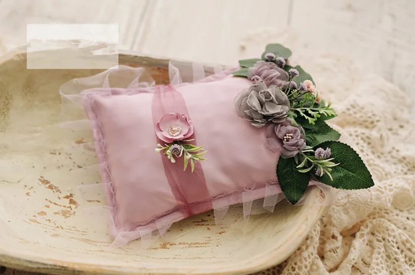 Pillow + headwear set for baby photography newborn props flowers &amp pillows photo shooting posing | Детская одежда и обувь